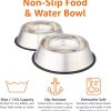 Amazon Stainless Steel Pet Bowls 2-Pack Non-Slip Design-2