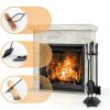 Gtongoko Fireplace Tool Set Iron Antique Black Home-5