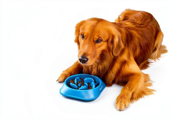 MateeyLife Slow Feeder Dog Bowl Puzzle Design Non Slip Base-1