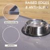 MateeyLife Pet Food Mat Silicone Waterproof Anti Slip Design-2