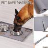 MateeyLife Pet Food Mat Silicone Waterproof Anti Slip Design-4
