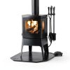 Gtongoko Fireplace Tool Set Iron Antique Black Home-6