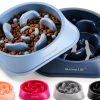 MateeyLife Slow Feeder Dog Bowl Puzzle Design Non Slip Base-0