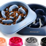 MateeyLife Slow Feeder Dog Bowl Puzzle Design Non Slip Base-0
