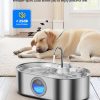 ECOCONUT Dog Water Fountain Stainless Steel Large Capacity-7