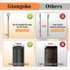 Gtongoko Fireplace Tool Set Heavy Duty Iron Modern Design-4