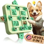 KADTC Dog Puzzle Toy Slow Feeder Three Levels Green Blue-0