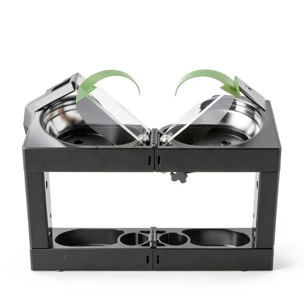 XiaZ Adjustable Dog Bowl Stand Stainless Steel Large Breed-6