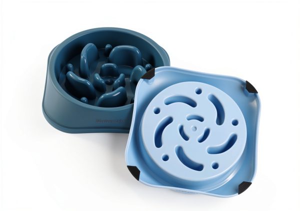 MateeyLife Slow Feeder Dog Bowl Puzzle Design Non Slip Base-3