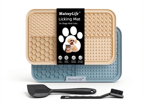 MateeyLife Dog Lick Mat Slow Feeder Silicone Pet Supplies-0