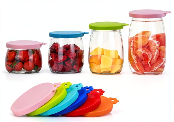 Yobbai Pet Food Can Lids Airtight Silicone Reusable Covers-1
