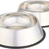 Amazon Stainless Steel Pet Bowls 2-Pack Non-Slip Design-0