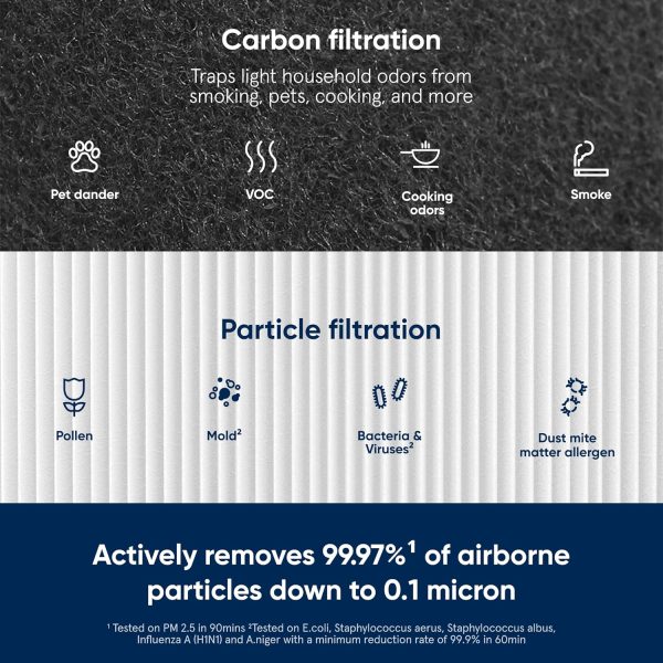BLUEAIR Air Purifier Filter 411 Genuine Carbon AHAM-2