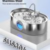 ECOCONUT Dog Water Fountain Stainless Steel Large Capacity-3