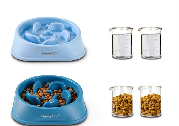 MateeyLife Slow Feeder Dog Bowl Puzzle Design Non Slip Base-4