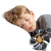 VODA Stove Fan Heat Powered 6 Blade Aluminum Black-4