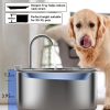 ECOCONUT Dog Water Fountain Stainless Steel Large Capacity-5
