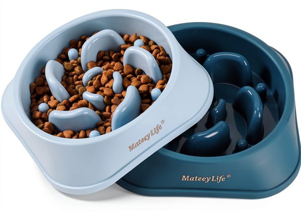 MateeyLife Slow Feeder Dog Bowl Puzzle Design Non Slip Base-7