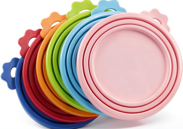 Yobbai Pet Food Can Lids Airtight Silicone Reusable Covers-0