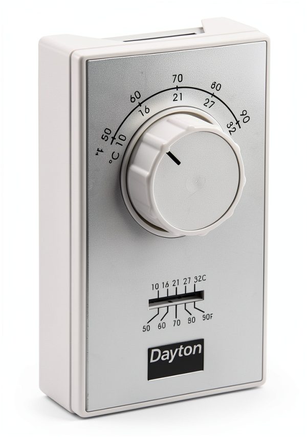 Dayton Line Volt Mechanical Tstat Thermostat Controller 120 to 277VAC-0