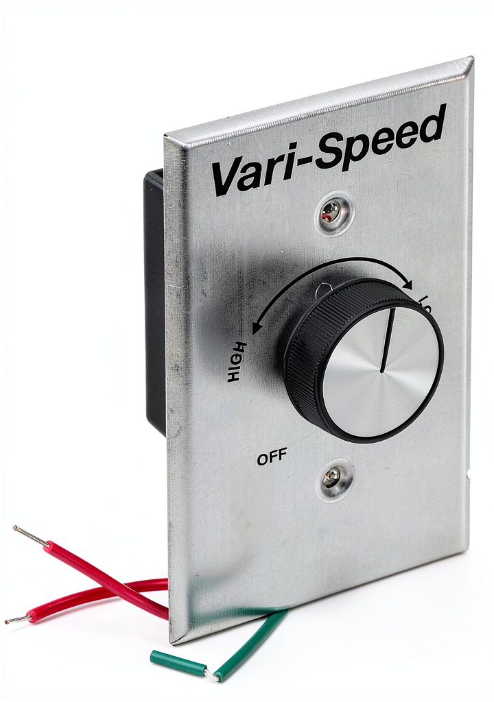 Installing Variable Speed Fan Control KB Electronics KBWC-15K Wall Mount 5A 120V on a wooden desk