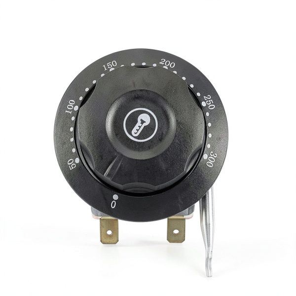 uxcell NC 250V 16A 50-300C Temperature Control Switch Capillary Thermostat for Oven Refrigerator Heater, 2m, with 2 Screws&2 Crimp Terminals-1