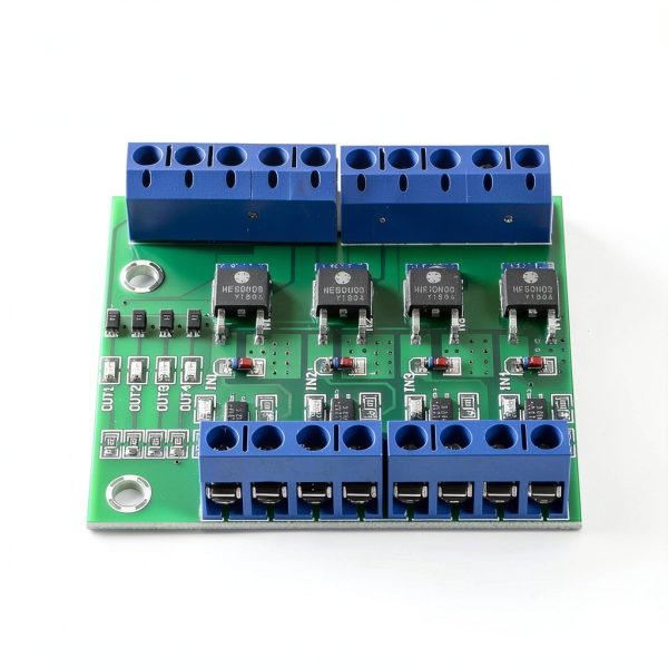 3pcs 4-Channel PLC Amplifier Circuit Board MOS FET PWM 3-20V to 3.7-27VDC 10A Driver Module-5