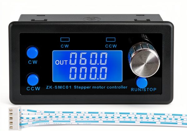 CNC Stepper Motor Controller (Driver Needed), PEMENOL DC 5-30V, 1/128 Microstep Resolution, Adjustable Speed, Angle, Delay & Direction, LCD Display – Compatible with NEMA 17/23 Motors-0