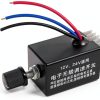 DC Motor Speed Controller Universal DC 12V 24V 10A Electronic Stepless Speed Regulator Switch for Car Truck Fan Heater Control-0
