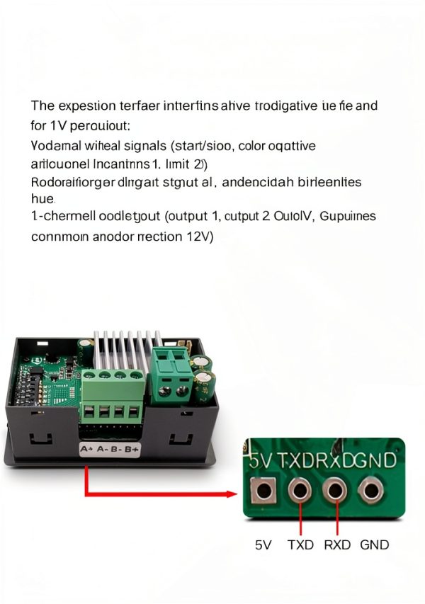 Stepper Motor Driver Controller for Nema 17 23 34 Stepper Motor Forward/Reverse Pulse Speed Controller DC 10V-30V 6.6A 1/64 Micro-Step Resolutions for 42 57 86 Stepper Motor TTL Serial Communication-4