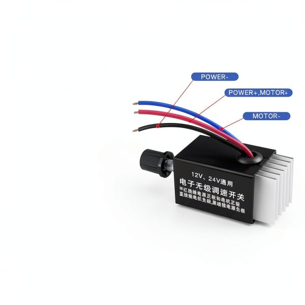 12V/24V DC Motor Speed Controller by Tnuocke H-002-2 10A Adjustable-1