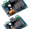 2pcs 12V-36V DC Voltage Protection Module Digital Low Voltage Protector Disconnect Switch Over Discharge Protection Module-0