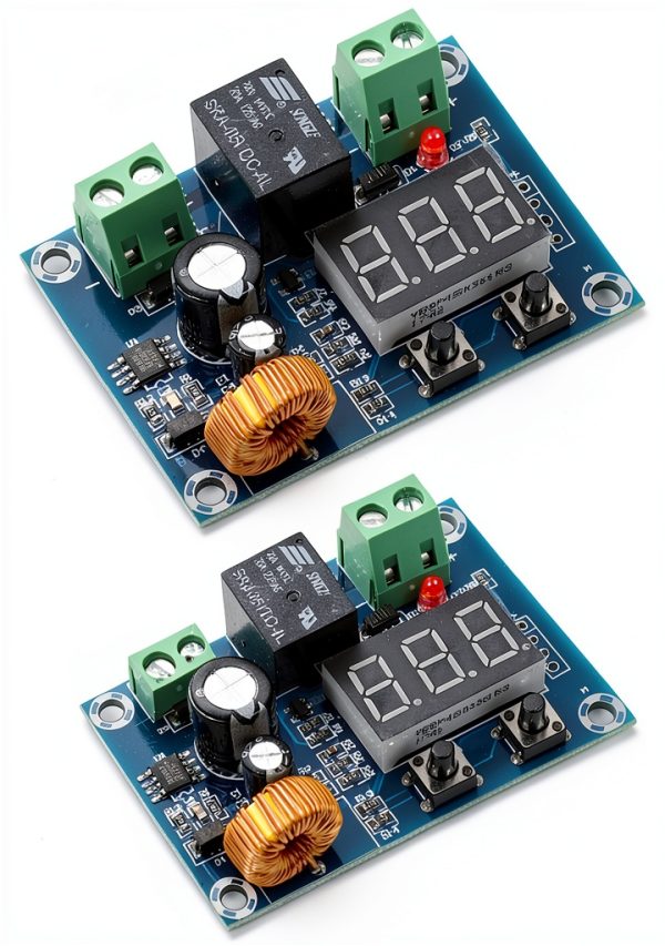 2pcs 12V-36V DC Voltage Protection Module Digital Low Voltage Protector Disconnect Switch Over Discharge Protection Module-0