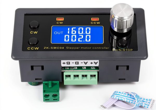 Stepper Motor Driver Controller for Nema 17 23 34 Stepper Motor Forward/Reverse Pulse Speed Controller DC 10V-30V 6.6A 1/64 Micro-Step Resolutions for 42 57 86 Stepper Motor TTL Serial Communication-0