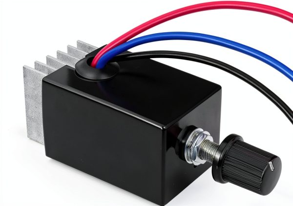 DC Motor Speed Controller Universal DC 12V 24V 10A Electronic Stepless Speed Regulator Switch for Car Truck Fan Heater Control-8