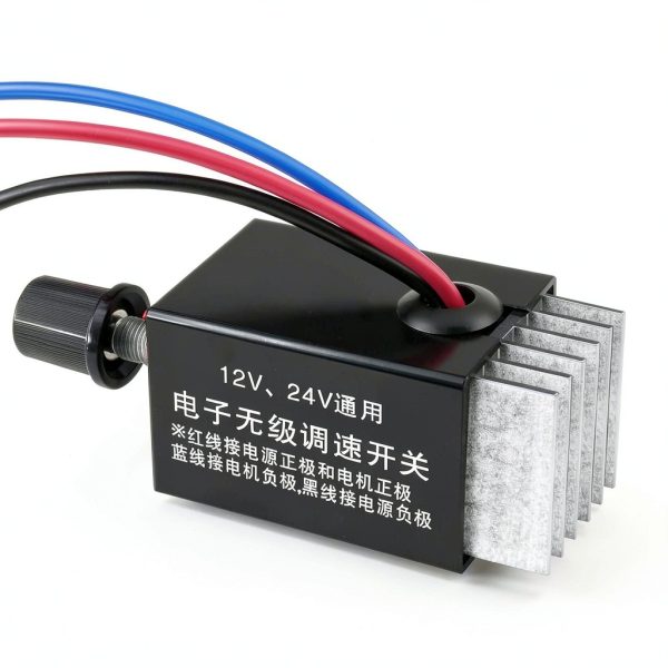DC Motor Speed Controller Universal 12V 24V 10A Electronic Stepless-1