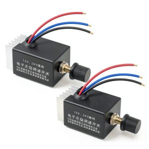 12V/24V DC Motor Speed Controller by Tnuocke H-002-2 10A Adjustable-0