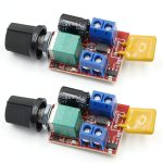 RioRand DC 3V 6V 12V 24V 35V 5A Motor Speed Controller PWM Speed Control Ultra Small LED Dimmer（2PCS）-0