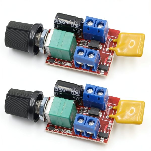 RioRand DC 3V 6V 12V 24V 35V 5A Motor Speed Controller PWM Speed Control Ultra Small LED Dimmer（2PCS）-0
