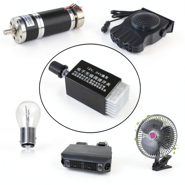 DC Motor Speed Controller Universal 12V 24V 10A Electronic Stepless-6